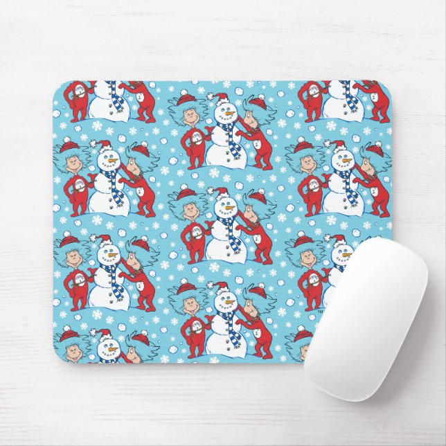 Tapis De Souris Une chose deux Motif de neige (Avec souris)
