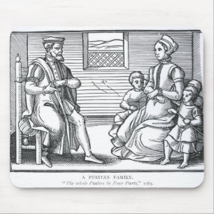 Tapis De Souris Une famille de puritain