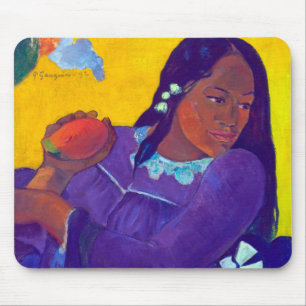 Tapis De Souris Une femme avec un mangue, Gauguin