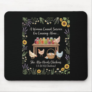 Tapis De Souris Une femme ne peut survivre avec la mise en conserv