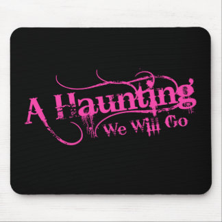 Tapis De Souris Une hantise nous irons logo rose de LLC