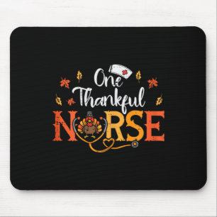 Tapis De Souris Une Infirmière Remercieuse Turquie Thanksgiving Sc