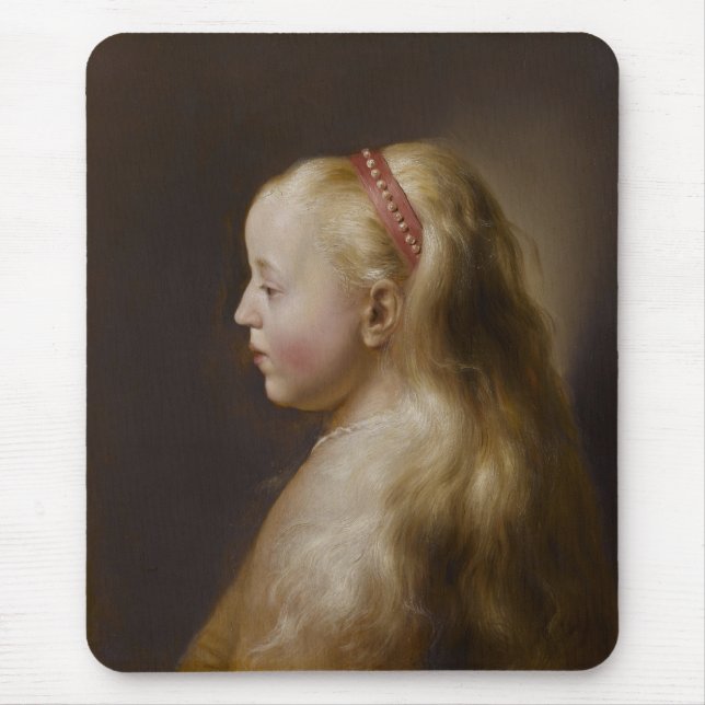 Tapis De Souris Une jeune fille blonde (par Jan Lievens) (Devant)