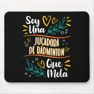 Tapis De Souris Une Joueuse De Badminton Qui Déchire Femme Cadeau