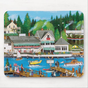 Tapis De Souris Une journée amusante aux Docks Fine Art