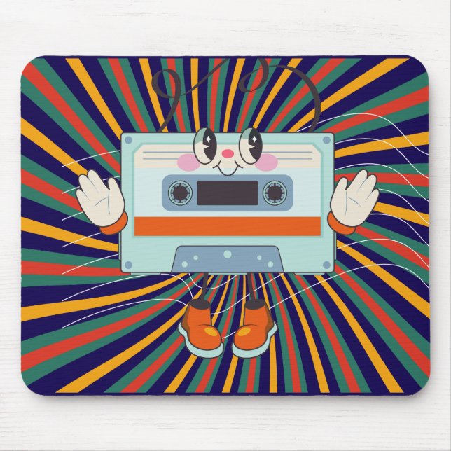 Tapis De Souris Une ligne de musique rétro (Devant)