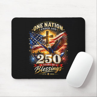 Tapis De Souris Une nation sous Dieu 250 ans 250e anniversaire