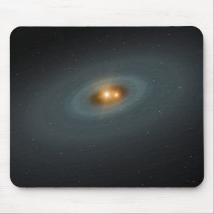 Tapis De Souris Une paire serrée des étoiles et d'un disque
