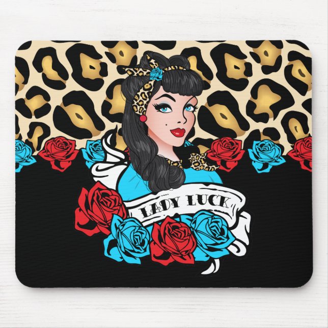 Tapis De Souris Une petite fille, Rock-A-Billy (Devant)