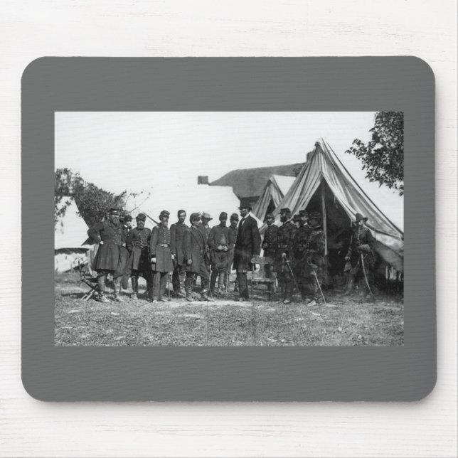 Tapis De Souris Une photo de guerre civile - Lincoln s'adressant à (Devant)