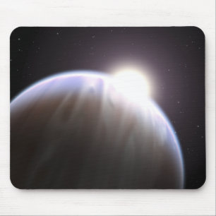Tapis De Souris Une planète extrasolar avec son étoile de parent
