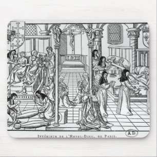 Tapis De Souris Une salle dans l'Hôtel-Dieu, Paris