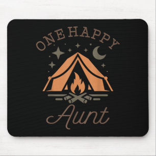 Tapis De Souris Une tante heureuse campeuse 1er anniversaire campi