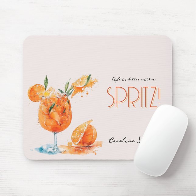 Tapis De Souris Une Vie Élégante Est Meilleure Avec Une Aquarelle  (Avec souris)