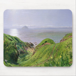 Tapis De Souris Une vue d'Ailsa Craig et l'île d'Arran, 1860
