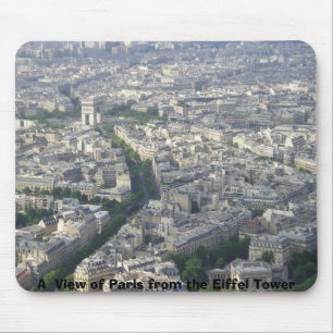 Tapis De Souris Une vue de Paris de Tour Eiffel