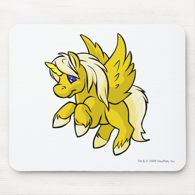Tapis De Souris Uni jaune (Devant)