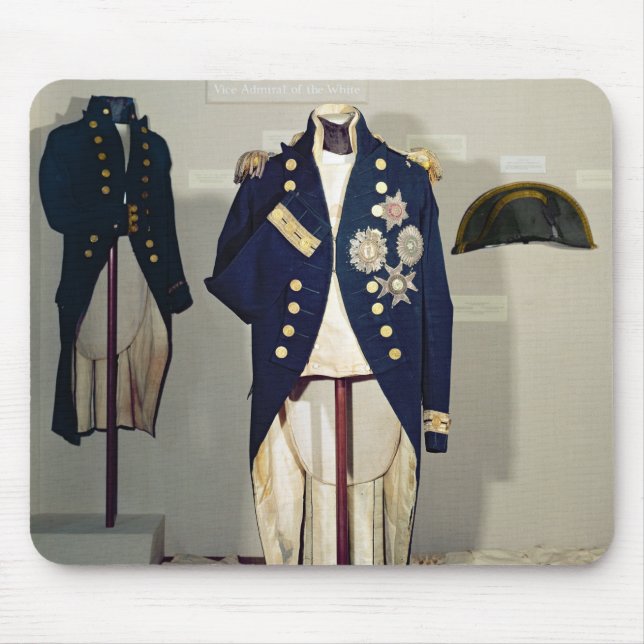 Tapis De Souris Uniforme naval royal porté (Devant)