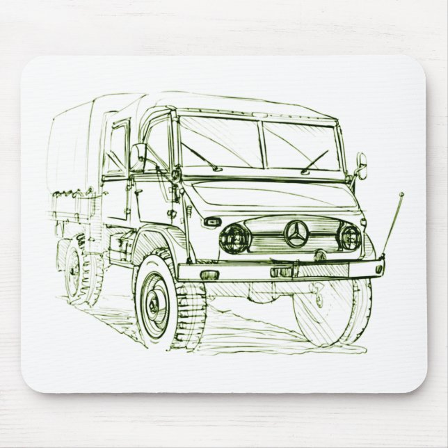 Tapis De Souris Unimog 401 Doka (Devant)