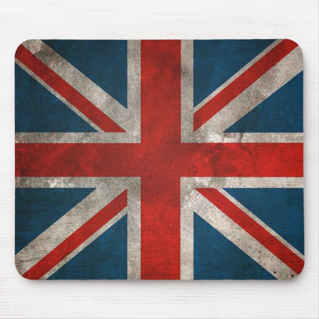 Tapis De Souris Union Jack Mousepad en détresse (Devant)
