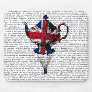 Tapis De Souris Union Jack pilotant la théière