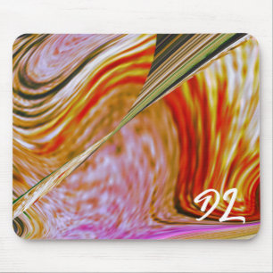Tapis De Souris Unique Abstrait en marbre coloré Liquide Mousepad