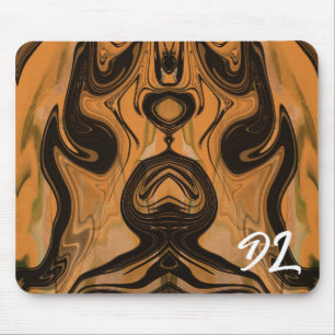 Tapis De Souris Unique Brown en marbre Abstrait Mousepad