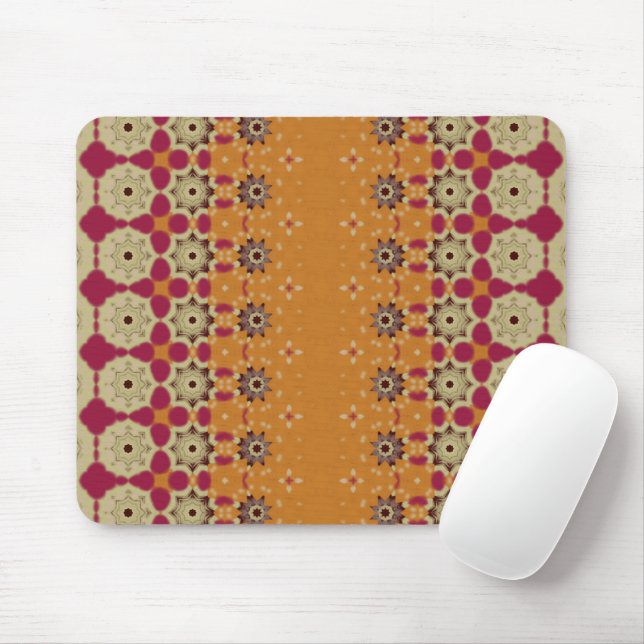 Tapis De Souris Unique Geometric Pale orange mouse pad (Avec souris)