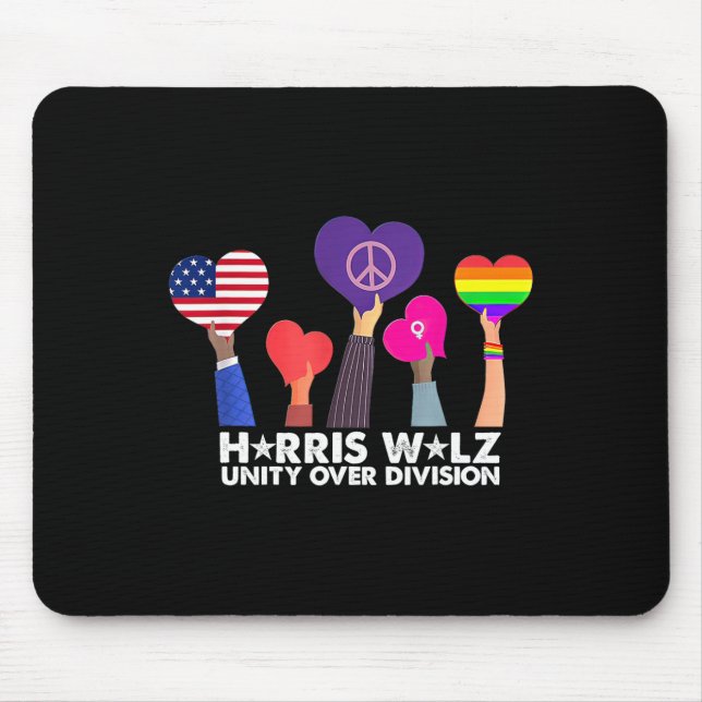 Tapis De Souris Unité sur division Harris 2024 Wheimer 2024 Vote (Devant)