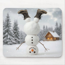 Tapis De Souris Upside Down Snowman