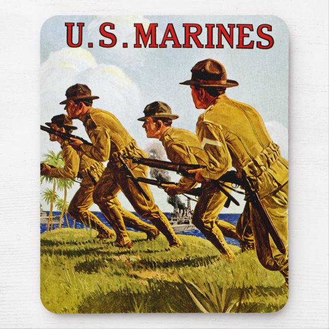 Tapis De Souris US Marines ~ Soldats de la Mer (Devant)