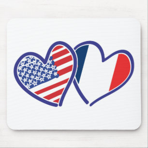 Tapis De Souris USA—France-Love