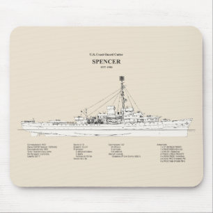 Tapis De Souris USCG Cutter Spencer wpg-36 - SBD