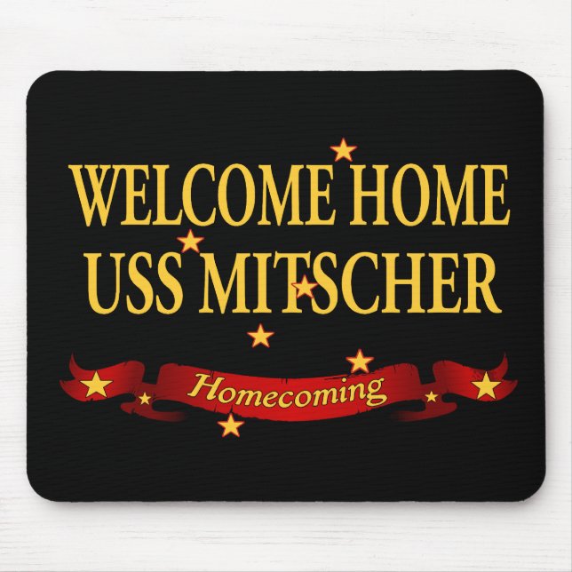 Tapis De Souris USS à la maison bienvenu Mitscher (Devant)