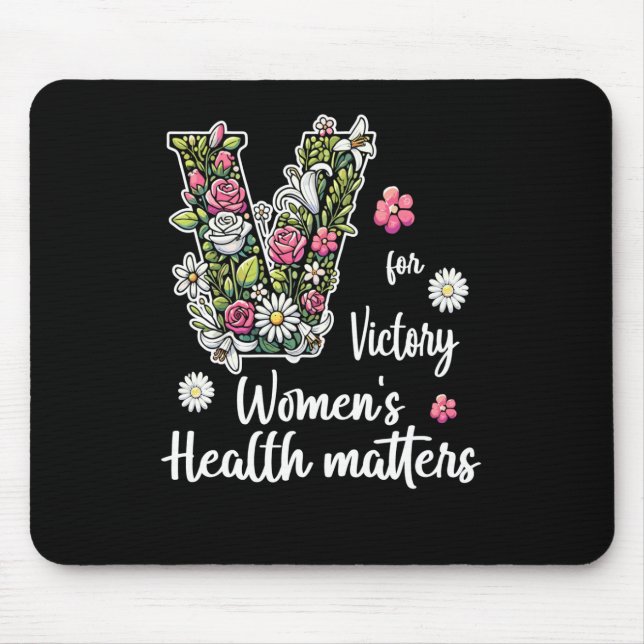 Tapis De Souris V Pour Victoire ; Santé des femmes S (Devant)