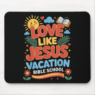 Tapis De Souris Vacances bibliques Amour comme Jésus Vbs 2025 Chr