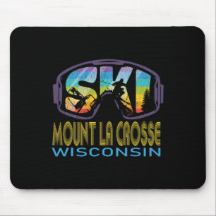 Tapis De Souris Vacances de ski à Ski Mount La Crosse Wisconsin 