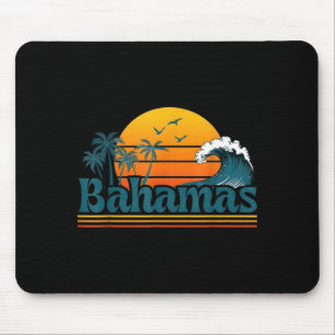 Tapis De Souris Vacances d'été à la plage aux Bahamas Coucher de s