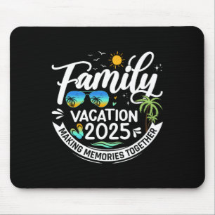 Tapis De Souris Vacances en famille 2025 Plage Correspondant Vacan