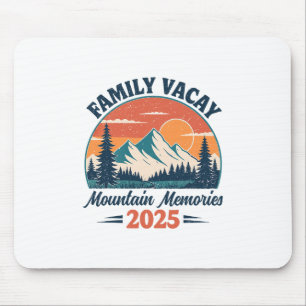Tapis De Souris Vacances en famille 2025 Souvenirs de voyage en mo