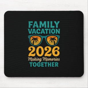 Tapis De Souris Vacances en famille 2026 Souvenirs de coucher de s