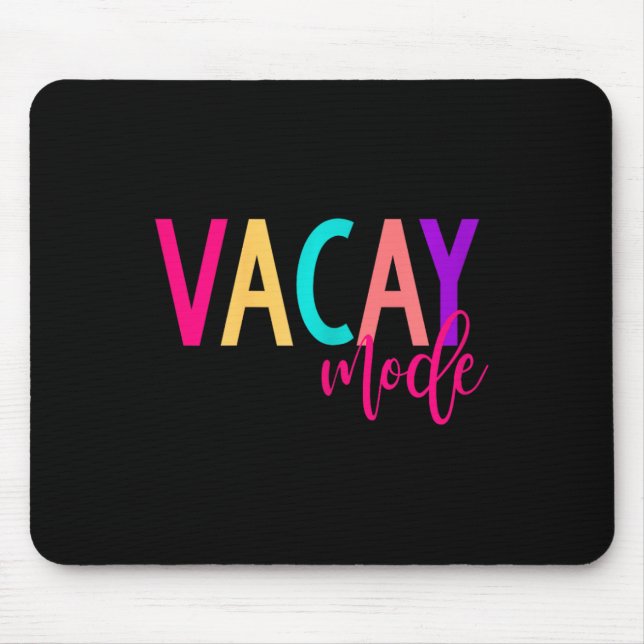 Tapis De Souris Vacances Famille S Vacay Mode Été (Devant)