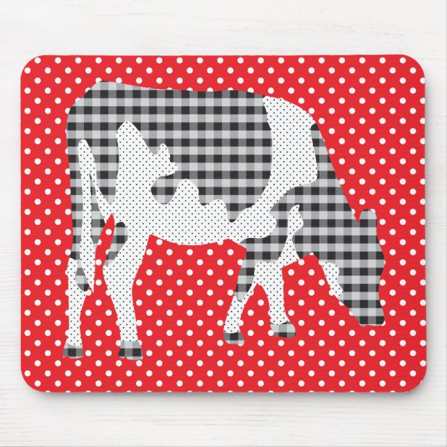 Tapis De Souris Vache à Frisian, koe de Friese (Devant)