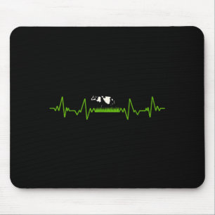 Tapis De Souris Vache d'amour Valve EKG Battement de coeur Patient