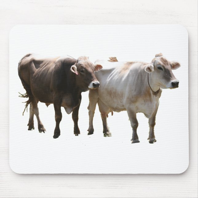 Tapis De Souris Vaches à Suisse Brown (Devant)