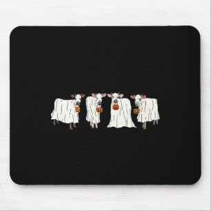Tapis De Souris Vaches Fantôme Drôle Halloween Animaux Vache Louva
