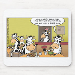 Tapis De Souris Vaches Manger Steak Drôle Tee - shirt Mugs Cartes 