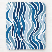 Vagues abstraites en bleu
