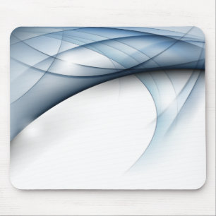 Tapis De Souris Vagues Bleu-Blanc Mousepad