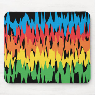 Tapis De Souris Vagues de couleur : Illustration de vecteur :